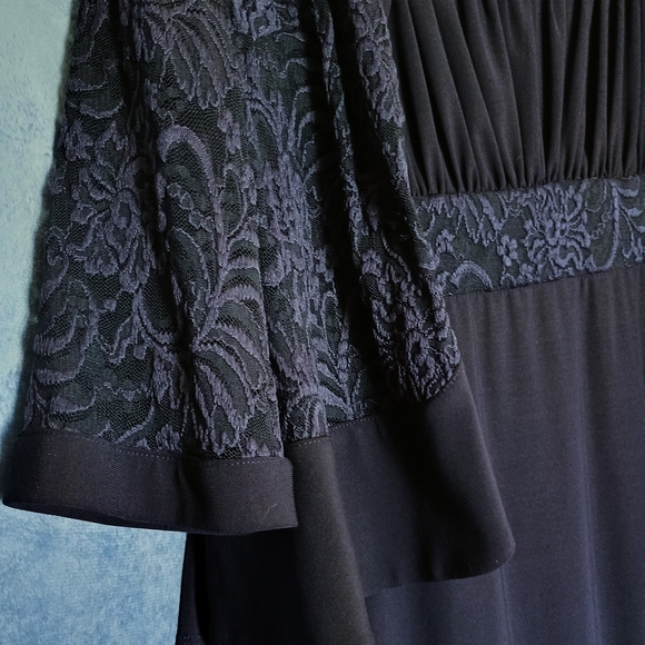 r & m collection Dresses & Skirts - R & M Collection Navy Dress with Lace Detail